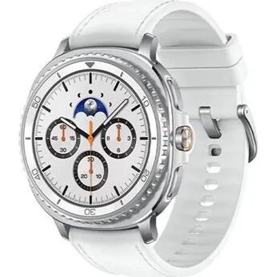 Samsung Galaxy Watch8 Classic 46 mm Smartwatch Weiß Bluetooth 64 GB Wear OS EU-Version (SM-L500NZWAEUE)