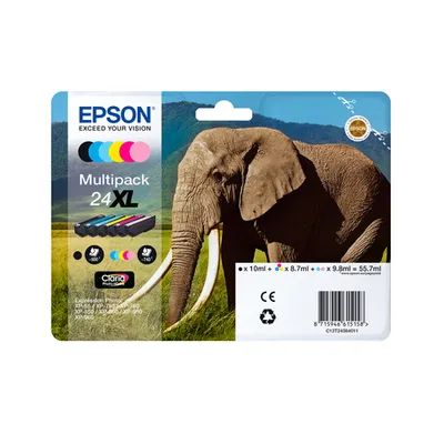 Epson 24 Tintenpatronen 6er-Pack 6x Farben Claria Photo HD Ink Für Kompatibilität, siehe Artikel-Beschreibung