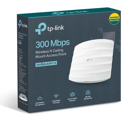 TP-Link EAP115 WLAN Access Point N300 2.4GHz, 1x LAN, Deckenmontage