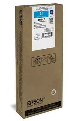 Epson T9442 Tintenpatrone Cyan Kompatibilität: Für WF-C52xx / WF-C57xx Drucker-Serie