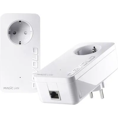 devolo Magic 2 LAN Powerline Starter Kit Powerline bis zu 2.400 Mbit/s, 1x Gigabit LAN (pro Einheit)