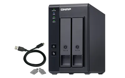 QNAP TR-002 Erweiterungsgehäuse 2-Bay [0/2 HDD/SSD, 1x USB-C 3.1]