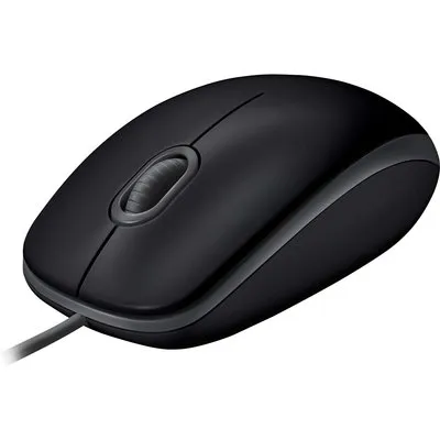 Logitech B110 Silent, Optische Maus, kabelgebunden, 1000 dpi Auflösung, schwarz