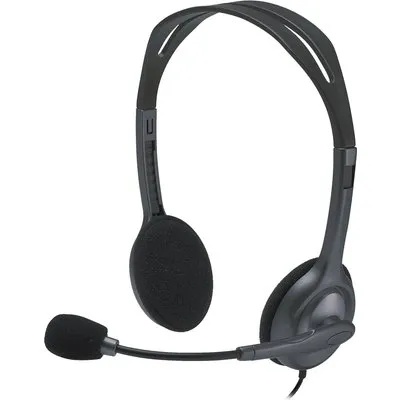 Logitech Stereo Headset H111, kabelgebunden, 3,5mm Stecker, Geräteübergreifendes verwendbares Headset