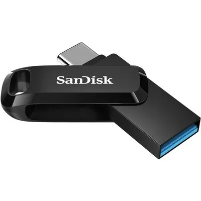 SanDisk Ultra Dual Go Typ-A/Typ-C 128GB USB-Stick Swivel, bis zu 150 MB/s, USB 3.2 Gen 1x1 (5 Gbit/s)