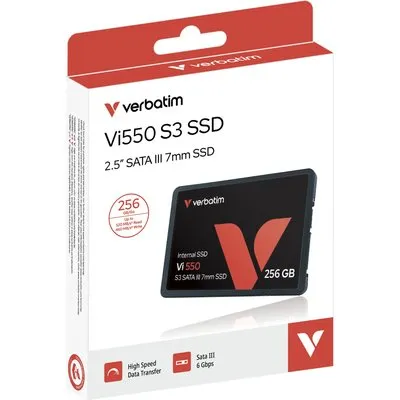 Verbatim Vi550 S3 SSD 256GB 2.5 Zoll SATA - interne Solid-State-Drive