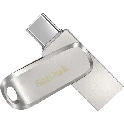SanDisk Ultra Dual Luxe Typ-A/Typ-C 128GB USB-Stick Swivel, bis zu 150 MB/s, USB 3.2 Gen 1x1 (5 Gbit/s)