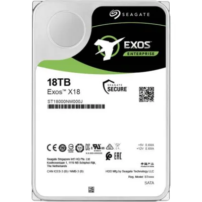 Seagate Exos X18 18TB 3.5 Zoll SATA Interne Enterprise Festplatte mit FastFormat (512e/4Kn)