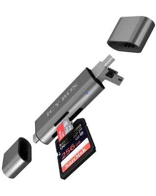 ICY BOX IB-CR200-C Externer Kartenleser mit Multi-USB Anschluss