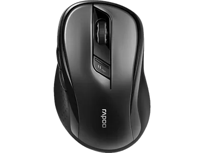 Rapoo Kabellose lautlose Multi-Mode-Maus "M500", schwarz Einstellbarer Sensor mit 1.600 DPI