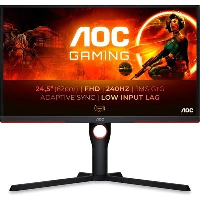 AOC 25G3ZM/BK Gaming Monitor - Adaptive Sync, 240 Hz