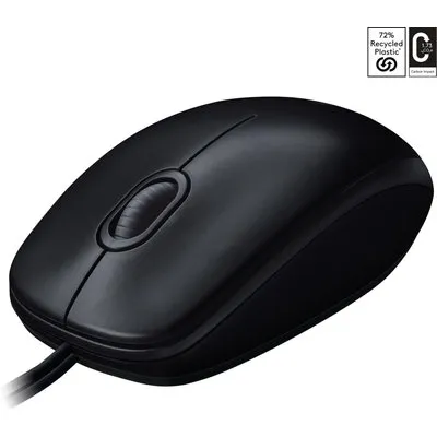 Logitech M100 Maus , Kabelgebunden, USB-Anschluss, Umfassende Kompatibilität