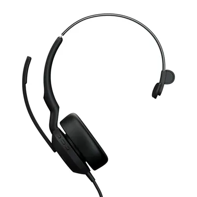 Jabra Evolve2 50 Mono-Bluetooth Headset 4 Mikrofone, USB-C-Anschluss, MS Teams zertifiziert, Aktive Geräuschunterdrückung