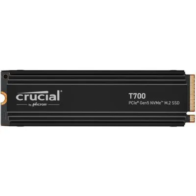 Crucial T700 SSD mit Kühlkörper 2TB M.2 PCIe Gen5 NVMe Internes Solid-State-Module