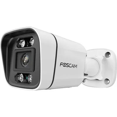 Foscam V5EP Überwachungskamera Weiß 5MP (3072x1728), PoE, Integrierter Scheinwerfer und Sirene