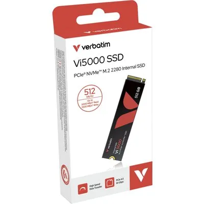 Verbatim Vi5000 SSD 512GB M.2 2280 PCIe Gen4 Internes Solid-State-Module
