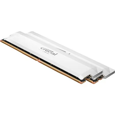 Crucial Pro OC Weiß 32GB Kit (2x16GB) DDR5-6000 CL36 UDIMM Gaming-Arbeitsspeicher - Unterstützt Intel XMP 3.0 und AMD EXPO