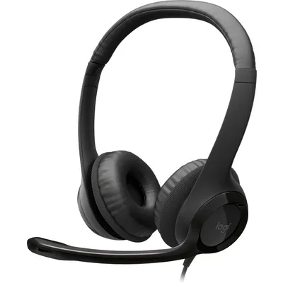 Logitech H390 USB Stereo Headset Mit verbesserter digitaler Klangübertragung und integrierten Bedienelementen