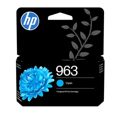 HP 963 (3JA23AE) Original Druckerpatrone Cyan Kompatibilität: HP OfficeJet Pro 9000er Serie