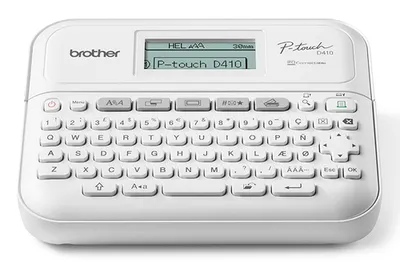 Brother PT-D410VP Bundle mit Transportkoffer und 1x TZe Band 3,5 - 18mm, P-touch, kabelgebunden, USB-Schnittstelle