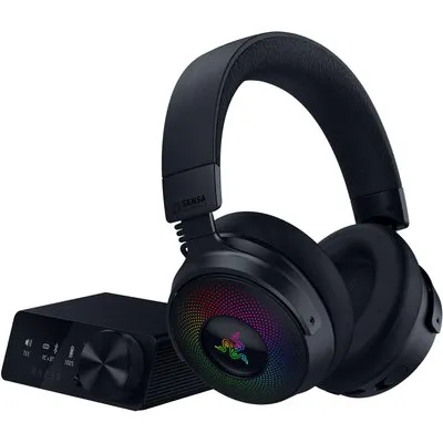 Razer Kraken V4 Pro Kabelloses Gaming-Headset mit OLED Control Hub, Sensa HD-Haptik und THX Spatial Audio