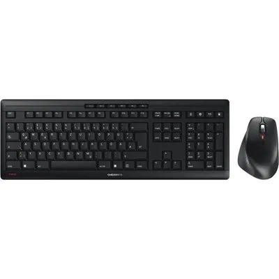 Cherry Stream Desktop Comfort Set, Kabellos Tastatur und Maus mit 2,4 GHz Technologie, CHERRY SX Scherentechnologie, AES-128 Verschlüsselung