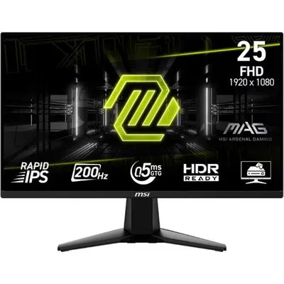 MSI MSI MAG 255FDE E20 Gaming Monitor - 200 Hz, 0,5ms GtG Rapid IPS PANEL