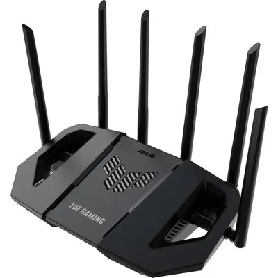 ASUS TUF Gaming BE6500 WiFi 7 Router WLAN BE6500 Dualband, 3x 2.5G LAN, 1x 2.5G WAN, 6x Antenne (extern)