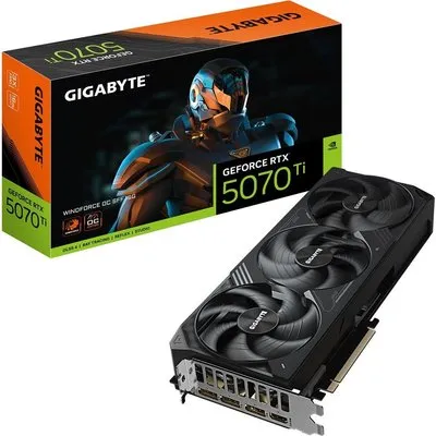 GIGABYTE GeForce RTX 5070 Ti Windforce OC SFF 16G - 16GB GDDR7, HDMI, 3x DP