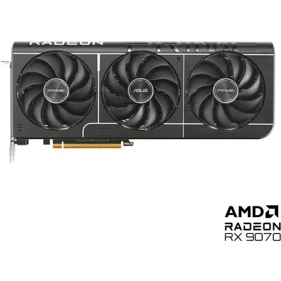 ASUS Prime Radeon RX 9070 OC Grafikkarte - 16GB GDDR6, HDMI, 3x DP