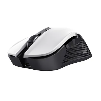 Trust Gaming GXT923W Ybar Wireless Gaming Maus Kabellose Gaming-Maus mit RGB-Beleuchtung und 50 Stunden Akkubetriebsdauer, weiß