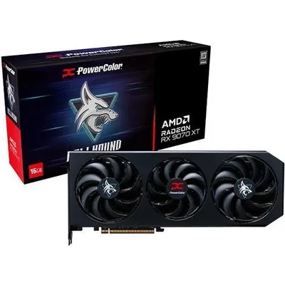 Powercolor Radeon RX 9070XT Hellhound OC 16GB - 16GB GDDR6, 1x HDMI, 3x DP