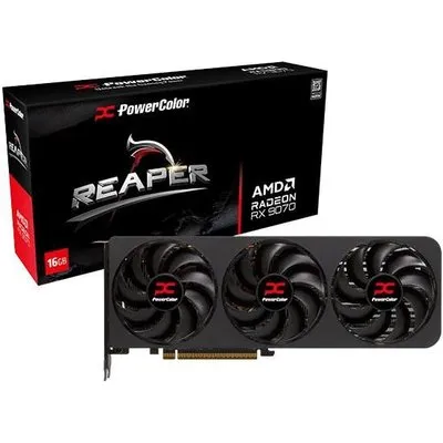 Powercolor Radeon RX 9070 REAPER 16GB - 16GB GDDR6, 1x HDMI, 3x DP