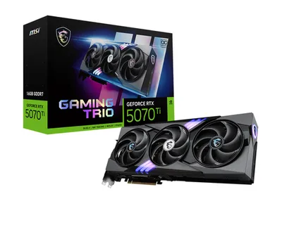 MSI GeForce RTX 5070 Ti 16G GAMING TRIO OC - 16GB GDDR7, HDMI, 3x DP