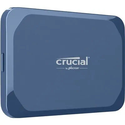 Crucial X10 Portable SSD 4TB Blau Externe Solid-State-Drive, USB 3.2 Gen 2x2