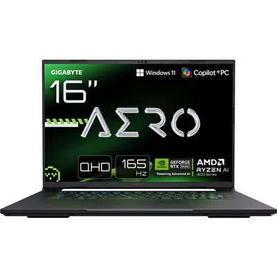 GIGABYTE AERO X16 1WH93DEC64AH - 16" QHD IPS 165 Hz, AMD Ryzen AI 7 350, 32GB RAM, 1TB SSD, NVIDIA GeForce RTX 5070, Windows 11