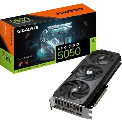 GIGABYTE GeForce RTX 5050 8GB Gaming OC Grafikkarte - 8GB GDDR6, 2x HDMI, 2x DP