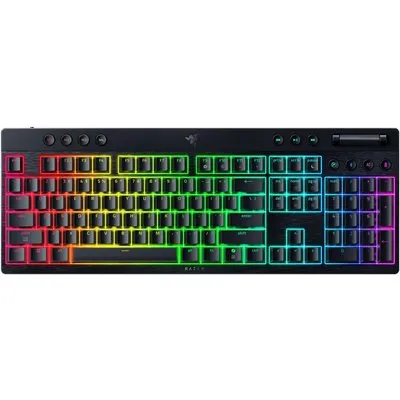 Razer Blackwidow V4 Low Profile Orange Switches Kabellose, Flache mechanische Gaming-Tastatur