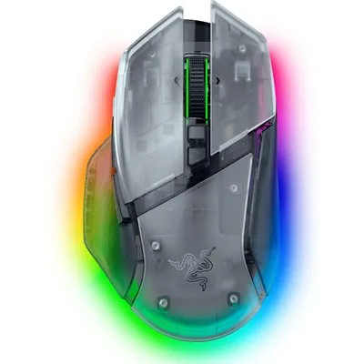 Razer Basilisk V3 Pro 35K Phantom White Edition Voll anpassbare kabellose ergonomische RGB-Gaming-Maus mit 13-Zonen RGB Beleuchtung