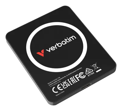 Verbatim SnapBack Ultra Slim SSD 1TB Schwarz Externe Solid-State-Drive, USB 3.2 Gen 2x2 (20 Gbit/s)