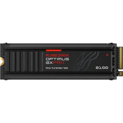 SanDisk Optimus GX PRO 8100 Heatsink SSD 2TB M.2 2280 PCIe Gen5 Internes Solid-State-Module mit Kühlkörper