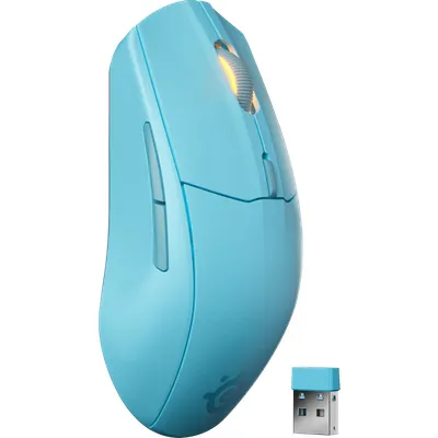 Steelseries Rival 3 Wireless Gen 2 Gaming Maus kabellose Maus mit 2,4GHz und Bluetooth und 18K DPI, aqua