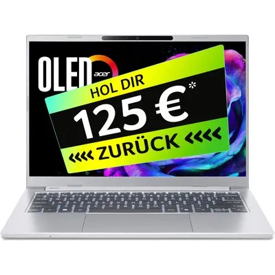 Acer Aspire 14 AI OLED (A14-I71M-75B3) Copilot+ PC 14,0" WUXGA, OLED, Intel Core Ultra 7-355 (49 TOPS), 16GB RAM, 512GB SSD, Windows 11 Home