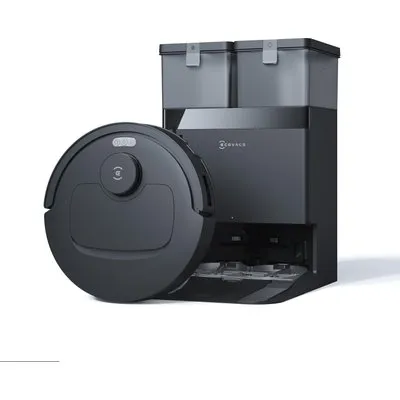 ECOVACS Deebot T30e Omni Saugroboter Schwarz 25.000 Pa Saugkraft, OZMO Turbo 2.0 Wischen, Multifunktionsstation