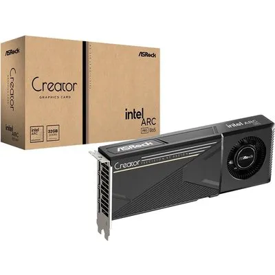 ASRock Arc Pro B65 Creator Grafikkarte - 32GB GDDR6, 4x DP
