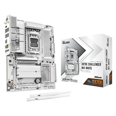 ASRock X870E Challenger WiFi White Mainboard Sockel AM5