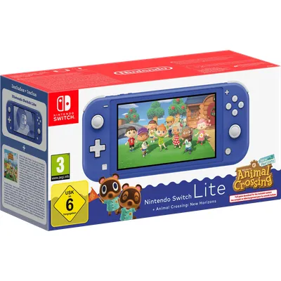 Nintendo Switch Lite Animal Crossing New Horizons Edition Blau