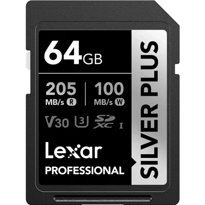 Lexar Professional SDXC Silver Plus 64GB 100 MB/s