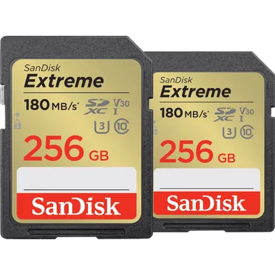 SanDisk SDXC Extreme 256GB 130 MB/s Doppelpack
