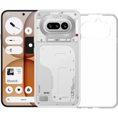 Nothing Phone (4a) 128GB Weiß 5G + BlueBuilt Backcover Transparent